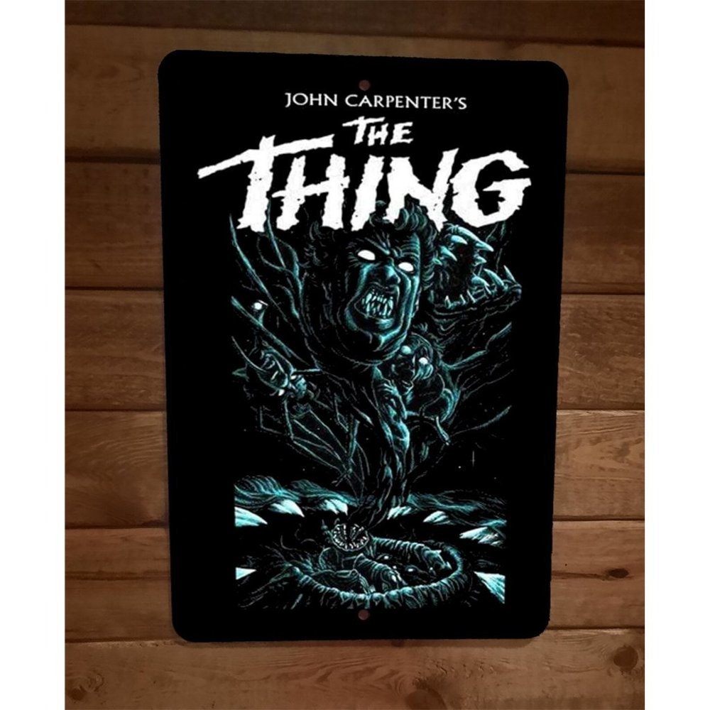 John Carpenters The Thing 8x12 Metal‎ Wall Sign Movie